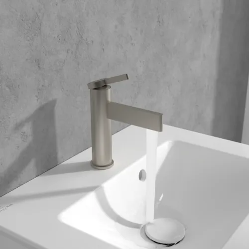 VILLEROY BOCH Dawn Einhebel-Waschtischarmatur ohne Ablaufgarnitur, Brushed Nickel Matt #TVW10610315164, Bild 14
