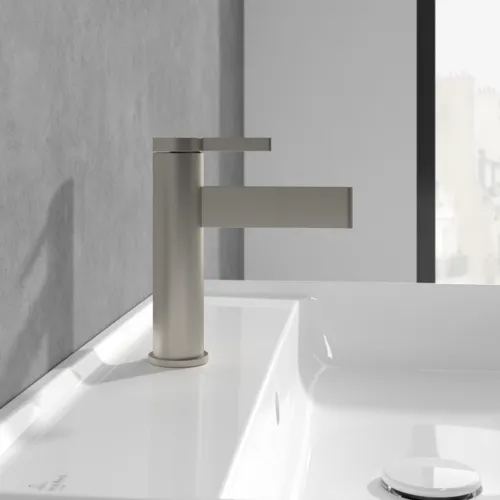 VILLEROY BOCH Dawn Einhebel-Waschtischarmatur ohne Ablaufgarnitur, Brushed Nickel Matt #TVW10610315164, Bild 11