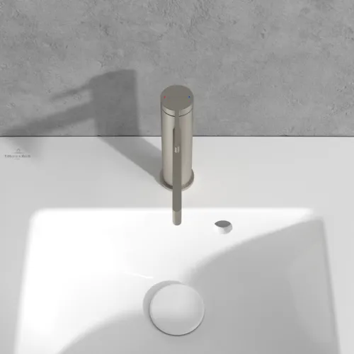 VILLEROY BOCH Dawn Einhebel-Waschtischarmatur ohne Ablaufgarnitur, Brushed Nickel Matt #TVW10610315164, Bild 5