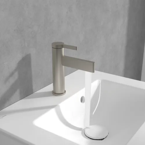 VILLEROY BOCH Dawn Einhebel-Waschtischarmatur ohne Ablaufgarnitur, Brushed Nickel Matt #TVW10610315164, Bild 15