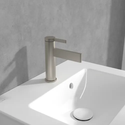 VILLEROY BOCH Dawn Einhebel-Waschtischarmatur ohne Ablaufgarnitur, Brushed Nickel Matt #TVW10610315164, Bild 6