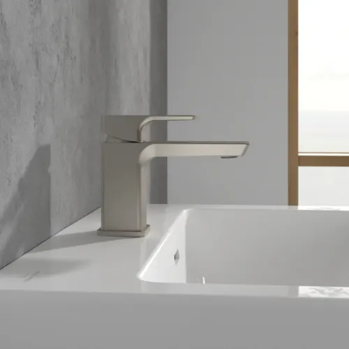 Bild von VILLEROY BOCH Subway 3.0 Kaltwasserarmatur ohne Ablaufgarnitur, Brushed Nickel Matt #TVW11200600064