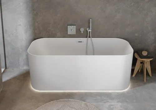 Bild von VILLEROY BOCH Finion freistehende Badewanne, 1700 x 700 mm, Stone White #UBQ177FIN7A100V4RW