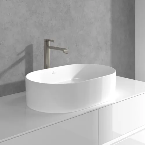 Bild von VILLEROY BOCH Dawn Einhebel-Waschtischarmatur erhöht ohne Ablaufgarnitur, Brushed Nickel Matt #TVW10610615264