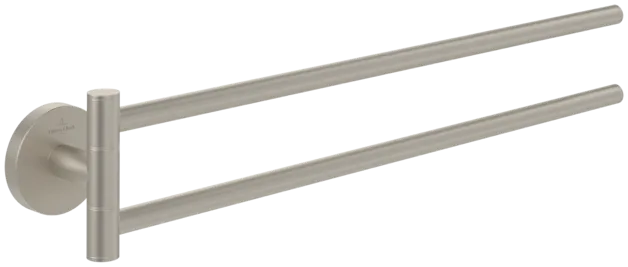 Obrázek VILLEROY BOCH Elements - Tender Towel holder, double-arm, 53 x 427 x 80 mm, Brushed Nickel Matt #TVA15103800064