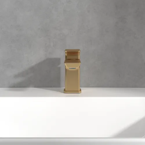 Bild von VILLEROY BOCH Subway 3.0 Einhebel-Waschtischarmatur ohne Ablaufgarnitur, Brushed Gold #TVW11200100176