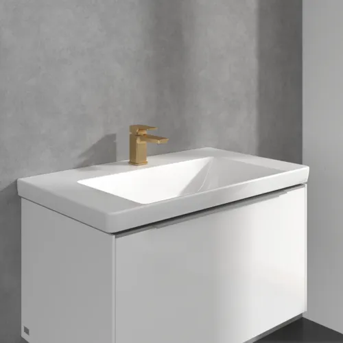 Bild von VILLEROY BOCH Subway 3.0 Einhebel-Waschtischarmatur ohne Ablaufgarnitur, Brushed Gold #TVW11200100176