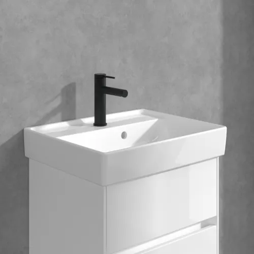 Bild von VILLEROY BOCH Loop & Friends Einhebel-Waschtischarmatur ohne Ablaufgarnitur, Matt Black #TVW106103153K5