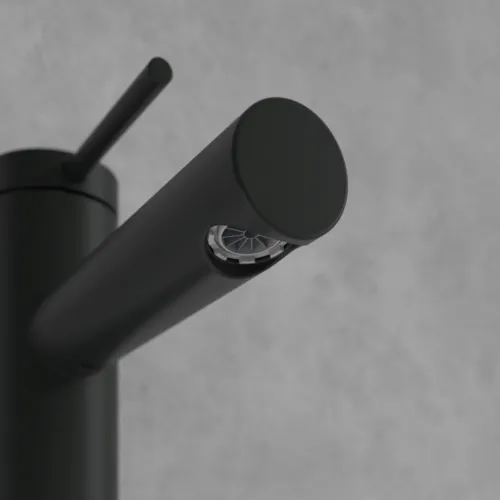 Bild von VILLEROY BOCH Loop & Friends Einhebel-Waschtischarmatur ohne Ablaufgarnitur, Matt Black #TVW106103153K5