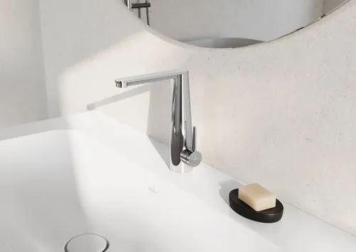 Bild von VILLEROY BOCH Conum Einhebel-Waschtischarmatur mit Push-Open-Ablaufgarnitur, Chrom #TVW12700400061
