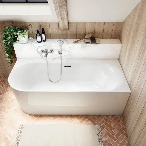 Bild von VILLEROY BOCH Loop & Friends Vorwand-Badewanne für Eckeinbau rechts SQUARE ColourOnDemand, 1800 x 800 mm, Colour On Demand #UBA180LSF9CRBCV-01