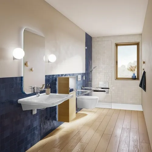 Bild von VILLEROY BOCH ViCare Waschbecken ViCare, 800 x 550 x 180 mm, Weiß Alpin, mit Überlauf #4A688001