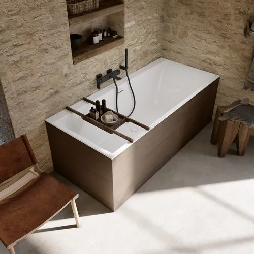 Bild von VILLEROY BOCH Subway 3.0 rechteckige Badewanne, 1800 x 800 mm, Stone White #UBQ180SBW2TDV-RW