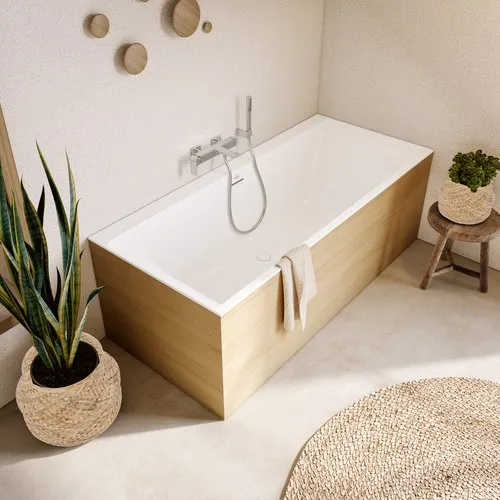 Bild von VILLEROY BOCH Subway 3.0 rechteckige Badewanne, 1800 x 800 mm, Stone White #UBQ180SBW2TDV-RW