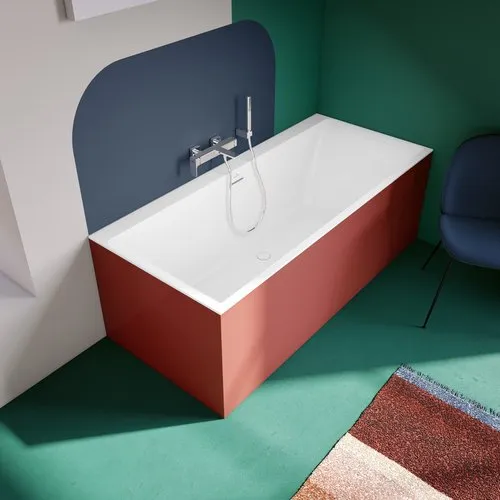 Bild von VILLEROY BOCH Subway 3.0 rechteckige Badewanne, 1800 x 800 mm, Stone White #UBQ180SBW2TDV-RW