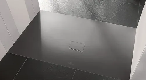 Bild von VILLEROY BOCH Squaro Infinity rechteckige Duschwanne, 1400 x 800 x 40 mm, Anthracite #UDQ1480SQI2V-1S