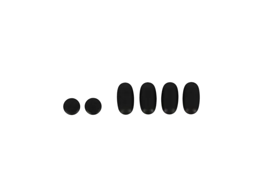 VILLEROY BOCH ViClean Pufferset für Sitz und Deckel, 55 x 90 mm, Glossy Black #V99101S0