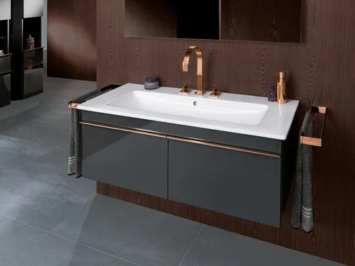 Bild von VILLEROY BOCH Venticello Schrankwaschtisch, 1200 x 500 x 175 mm, Weiß Alpin CeramicPlus, mit Überlauf #4104CLR1