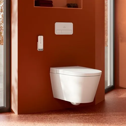 Bild von VILLEROY BOCH ViConnect Installationssysteme WC-Betätigungsplatte 200G, 2-Mengen-Spülung, Glass Glossy White #922400RE