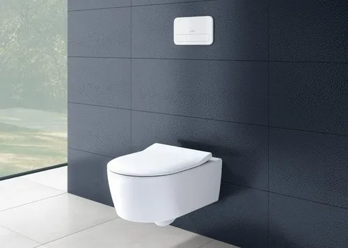 Bild von VILLEROY BOCH Avento Combi-Pack, wandhängend, mit DirectFlush, Weiß Alpin CeramicPlus #5656RSR1