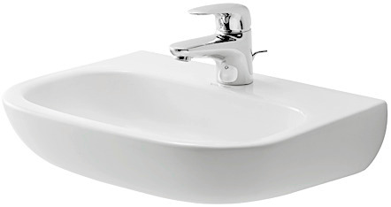 DURAVIT Handwaschbecken Med 070745 Design by sieger design #0707450000 - p Farbe 00, Weiß Hochglanz, Rechteckig, Anzahl Waschplätze: 1 Mitte, Anzahl Hahnlöcher pro Waschplatz: 1 Mitte 450 x 340 mm