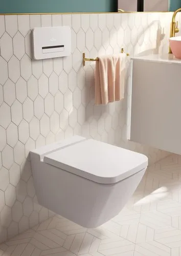 Bild von VILLEROY BOCH Finion WC-Sitz, mit Absenkautomatik (SoftClosing), mit abnehmbaren Sitz (QuickRelease), Weiß Alpin #9M88S1R1