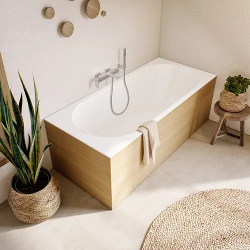 Bild von VILLEROY BOCH Oberon 2.0 rechteckige Badewanne, 1800 x 800 mm, Weiß Alpin #UBQ180OBR2DV01