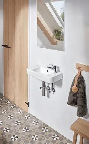 Bild von VILLEROY BOCH O.novo Handwaschbecken Compact, 500 x 250 x 145 mm, Weiß Alpin, mit Überlauf #4342R501