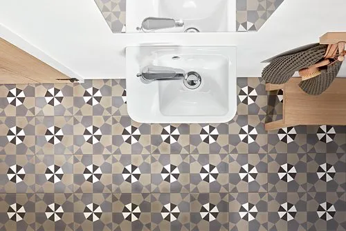 Obrázek VILLEROY BOCH O.novo Kompaktní umyvadlo, 360 x 250 x 145 mm, bílá Alpine CeramicPlus, s přepadem #434236R1