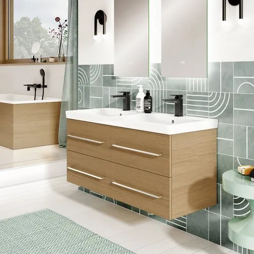 Bild von VILLEROY BOCH Avento Waschbeckenunterschrank, 4 Auszüge, 1180 x 514 x 484 mm, Kansas Oak #A89300RH