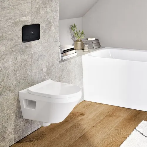 Picture of VILLEROY BOCH Architectura Toilet seat and cover, with automatic lowering mechanism (SoftClosing), with removable seat (QuickRelease), White Alpin #8M70S101