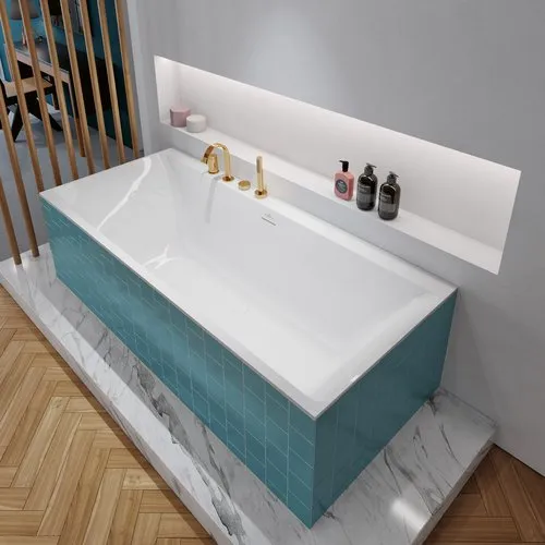 Bild von VILLEROY BOCH Subway 3.0 rechteckige Badewanne, 1800 x 800 mm, Weiß Alpin #UBQ180SBW2DV-01