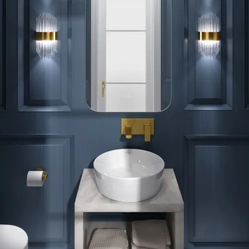 Bild von VILLEROY BOCH Architectura Aufsatzwaschbecken, 450 x 450 x 155 mm, Weiß Alpin CeramicPlus, ohne Überlauf #5A2546R1