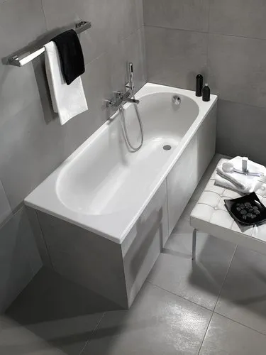 Bild von VILLEROY BOCH O.novo rechteckige Badewanne, 1700 x 750 mm, Weiß Alpin #UBA170CAS2V-01