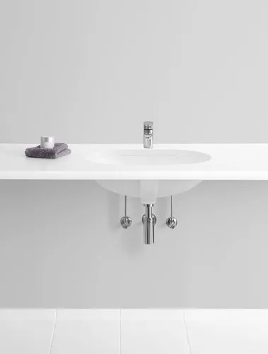 VILLEROY BOCH O.novo Unterbauwaschbecken, 600 x 350 x 208 mm, Weiß Alpin, mit Überlauf #41626001, Bild 4