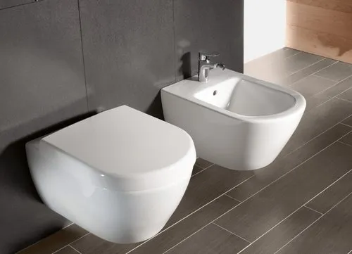 Bild von VILLEROY BOCH Subway 2.0 Bidet, wandhängend, 375 x 565 mm, Weiß Alpin #54000001