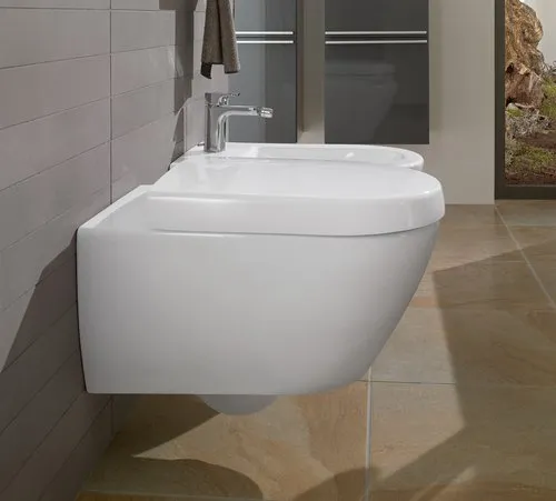 Bild von VILLEROY BOCH Subway 2.0 Bidet, wandhängend, 375 x 565 mm, Weiß Alpin #54000001