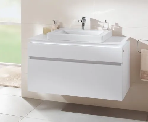 Bild von VILLEROY BOCH Subway 2.0 Waschbecken, 600 x 470 x 155 mm, Weiß Alpin CeramicPlus, mit Überlauf, Unterseite geschliffen #71136GR1