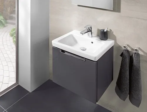Bild von VILLEROY BOCH Subway 2.0 Waschbeckenunterschrank, 1 Auszug, 440 x 420 x 352 mm, Glossy Grey #A68410FP