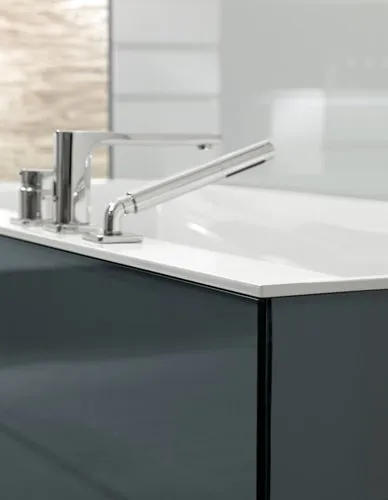 Bild von VILLEROY BOCH Squaro Edge 12 rechteckige Badewanne, 1600 x 750 mm, Weiß Alpin #UBQ160SQE2DV01