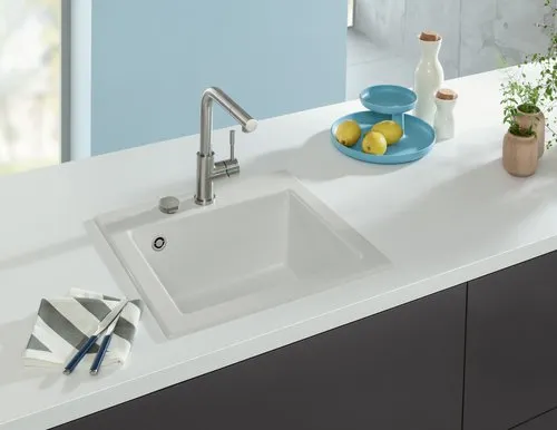 Bild von VILLEROY BOCH Steel Shower Niederdruck Küchenarmatur, aus Edelstahl, Edelstahl massiv #969711LC