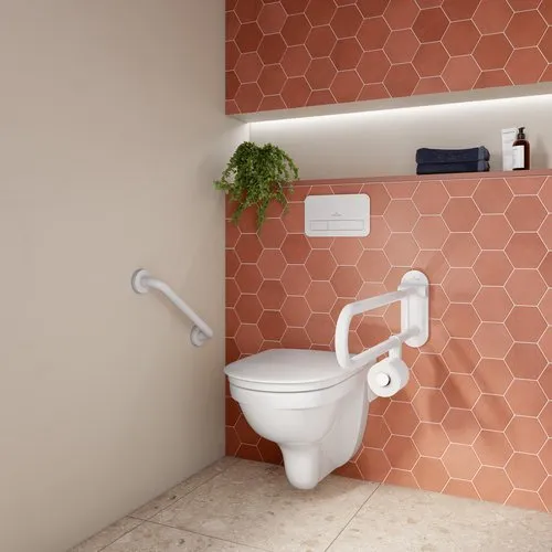 Bild von VILLEROY BOCH ViCare Tiefspül-WC ViCare spülrandlos, wandhängend, mit DirectFlush, Weiß Alpin #4695R001