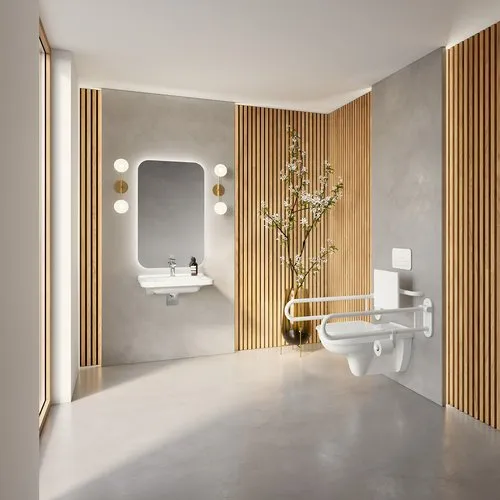 Bild von VILLEROY BOCH ViCare Waschbecken ViCare, 600 x 550 x 180 mm, Weiß Alpin, mit Überlauf #4A686001