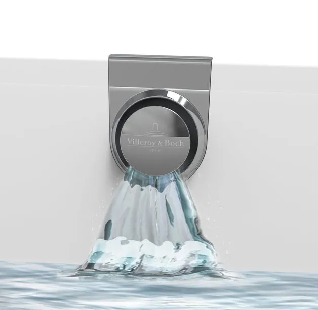 VILLEROY BOCH Zubehör Wasserzulauf, 150 x 220 x 65 mm, Stone White #UPCON0136-RW