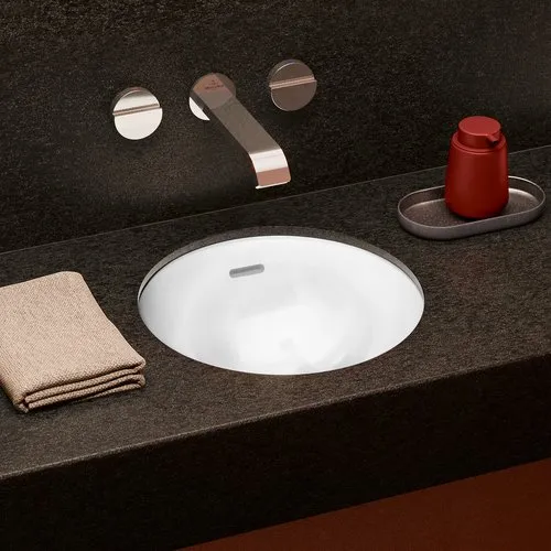 Bild von VILLEROY BOCH Loop & Friends Unterbauwaschbecken, 380 x 380 x 210 mm, Weiß Alpin, mit Überlauf #4A520001