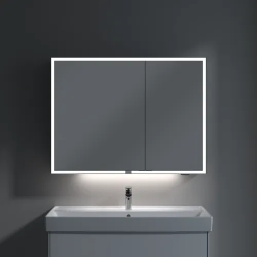 Bild von VILLEROY BOCH My View Now Aufputz-Spiegelschrank, mit Beleuchtung, 1000 x 750 x 168 mm #A4551000