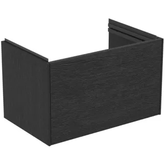 Obrázek IDEAL STANDARD CONCA - Toaletní stolek 600x375x368 mm v dubové dýze s fládrováním, 1 zásuvka - bez úchytek, s plným výsuvem, otevírání push-to-open, s tichým zavíráním, prostorově úsporný, předem smontovaný, dřevo z udržitelných zdrojů, pravá dřevěná dýha #T5684Y4 - dub fládrovaný