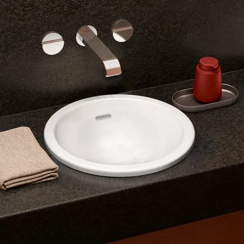 Picture of VILLEROY BOCH Loop & Friends Built-in washbasin, 450 x 450 x 210 mm, White Alpin, with overflow, unground #4A600001