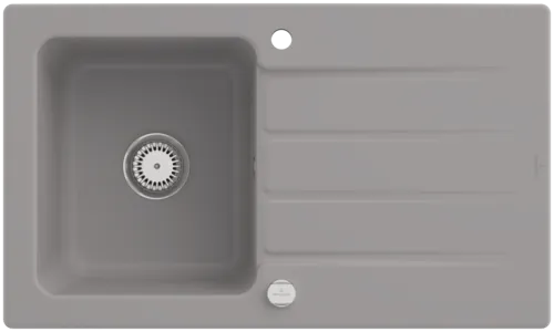 Bild von VILLEROY BOCH Architectura 50 Einbauspüle, inklusive Ablaufgarnitur mit Excenterbetätigung, aus Keramik, 860 x 510 mm, Fossil CeramicPlus #335002KD