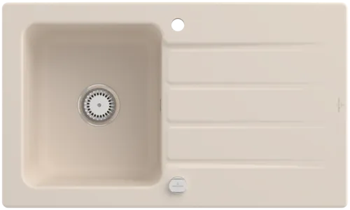 Bild von VILLEROY BOCH Architectura 50 Einbauspüle, inklusive Ablaufgarnitur mit Excenterbetätigung, aus Keramik, 860 x 510 mm, Ivory CeramicPlus #335002FU